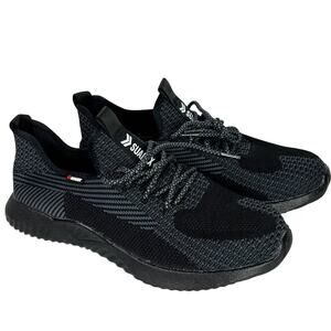 SUADEX Steel Toe Work Shoes Unisex Men's 10.5 Women's 12 Lightweight Black